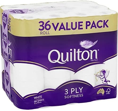 Quilton Toilet Paper 36pk 3ply 180 Sheets