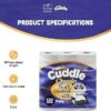 Panda Cuddle 3‑Ply Quilted Toilet Paper-Pack of 120
