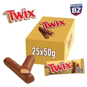 Mars Twix Twin Bar, 50 G – Pack of 25